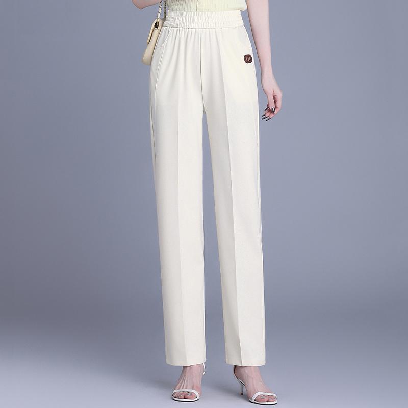 Summer Pants for Women Plus Size Elegant High Waist Long Trousers