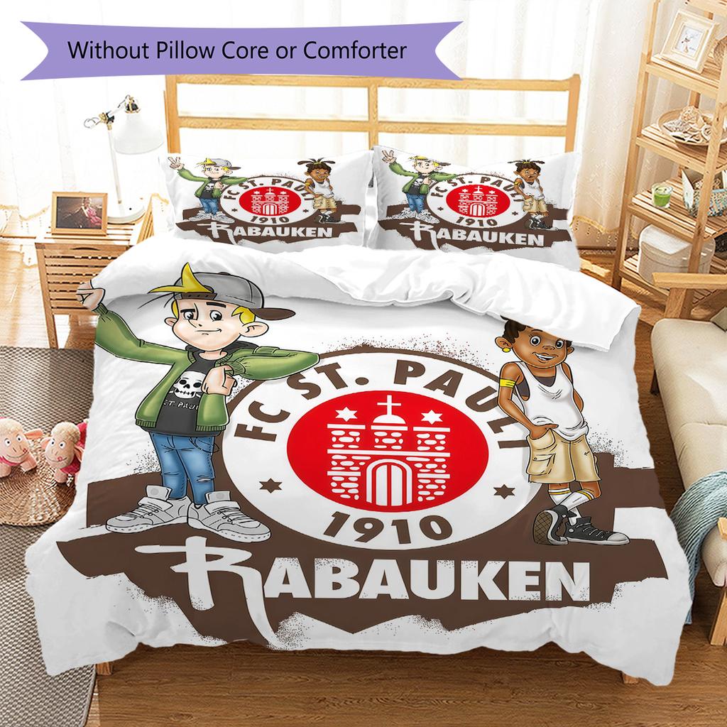 St. Poster di Pauli Set Piumone Biancheria da Letto Copripiumone Federa Decorazione per la Casa Regalo di Compleanno (1 * copripiumino + 2 * federa, senza nucleo)