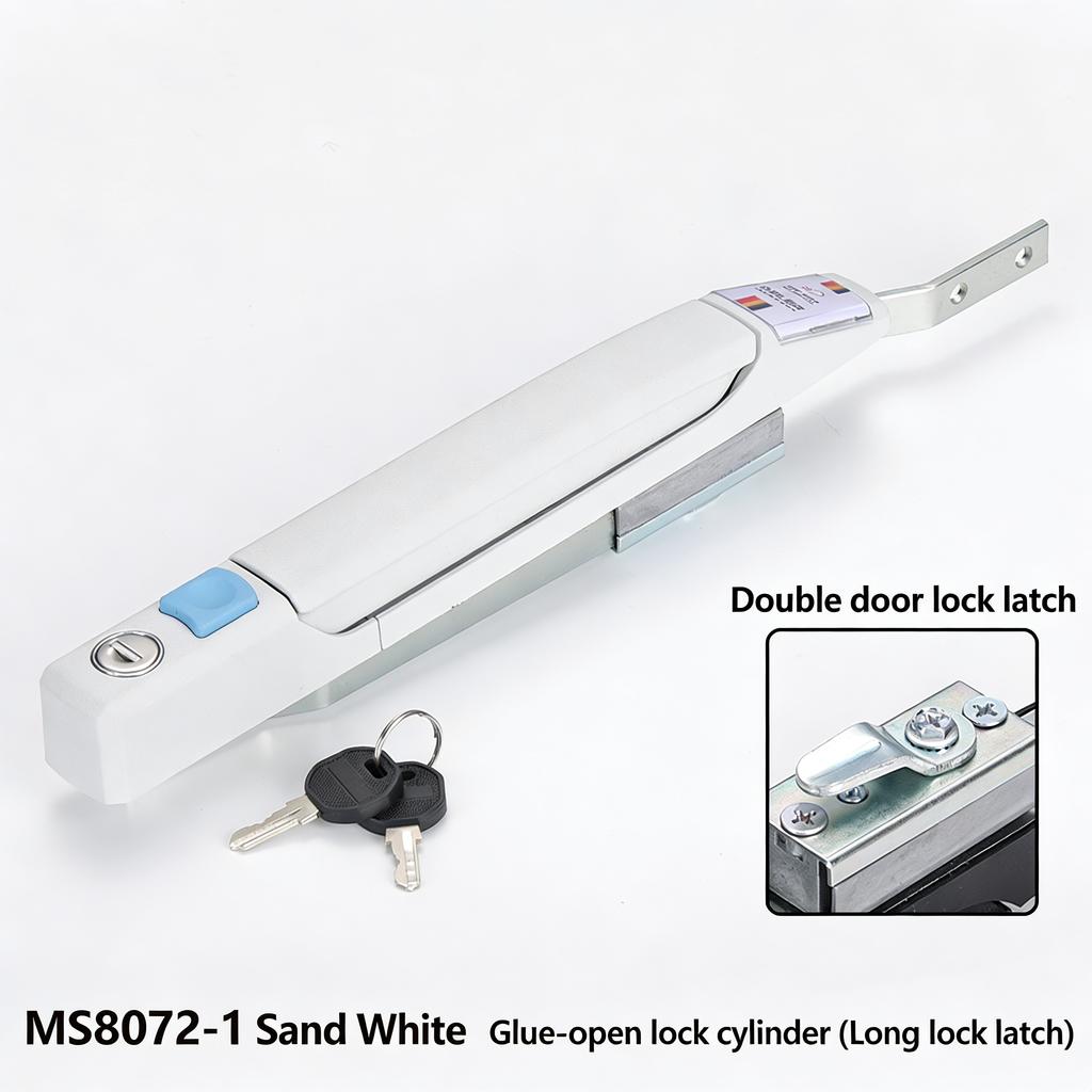 DELER Industrial Cabinet Handle Lock MS8071-72 Stainless Steel Anti-Theft Modern Heaven Earth Linkage Electric Energy Storage