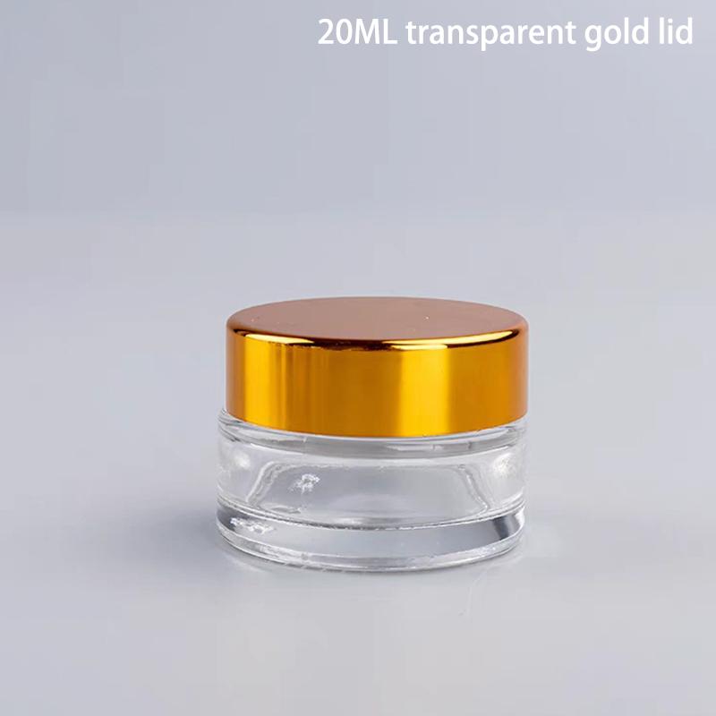 1Pcs 5Ml 9Ml Glass Jar Skin Care Eye Cream Jars Lotion Pot Refillable Bottle Makeup Eye Shadow Storage Cosmetic Container