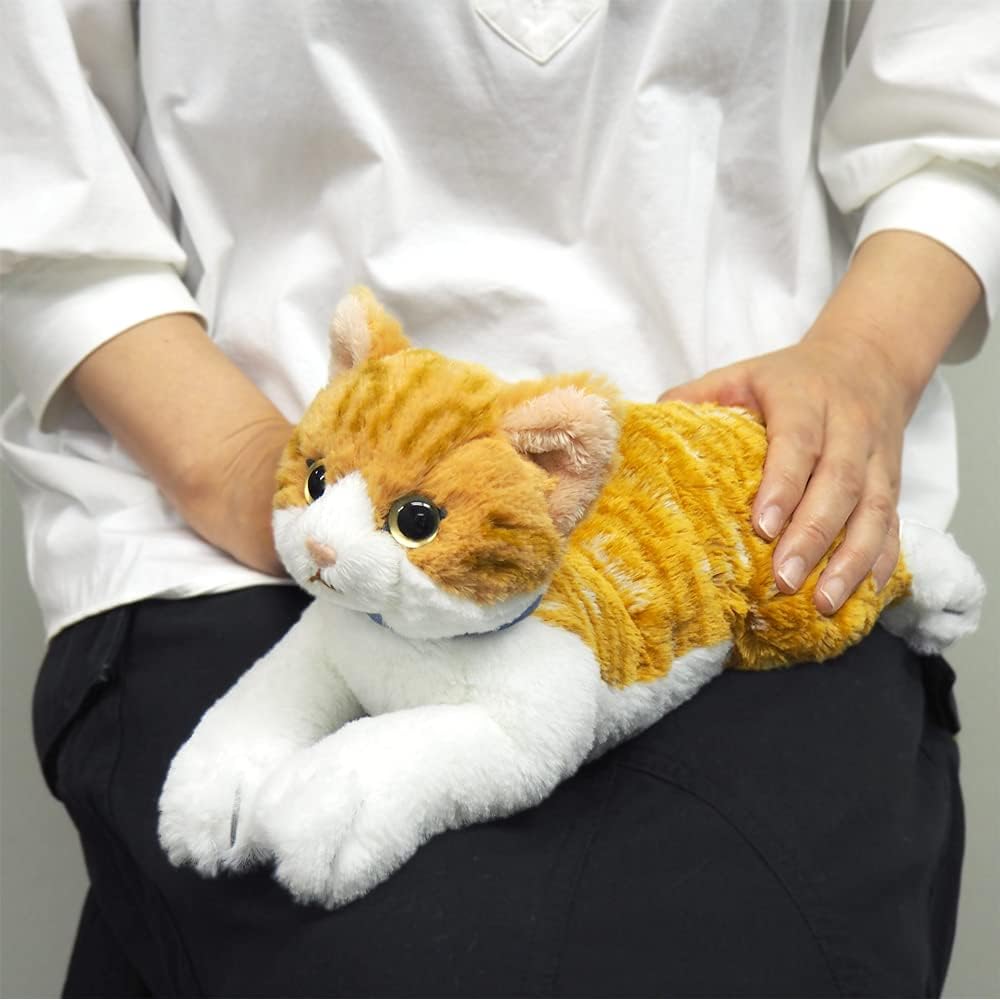 Sanlemon Hizaneko Chashiro Plush Toy 13x36x15cm Cute Cat Animal Stuffed Animal