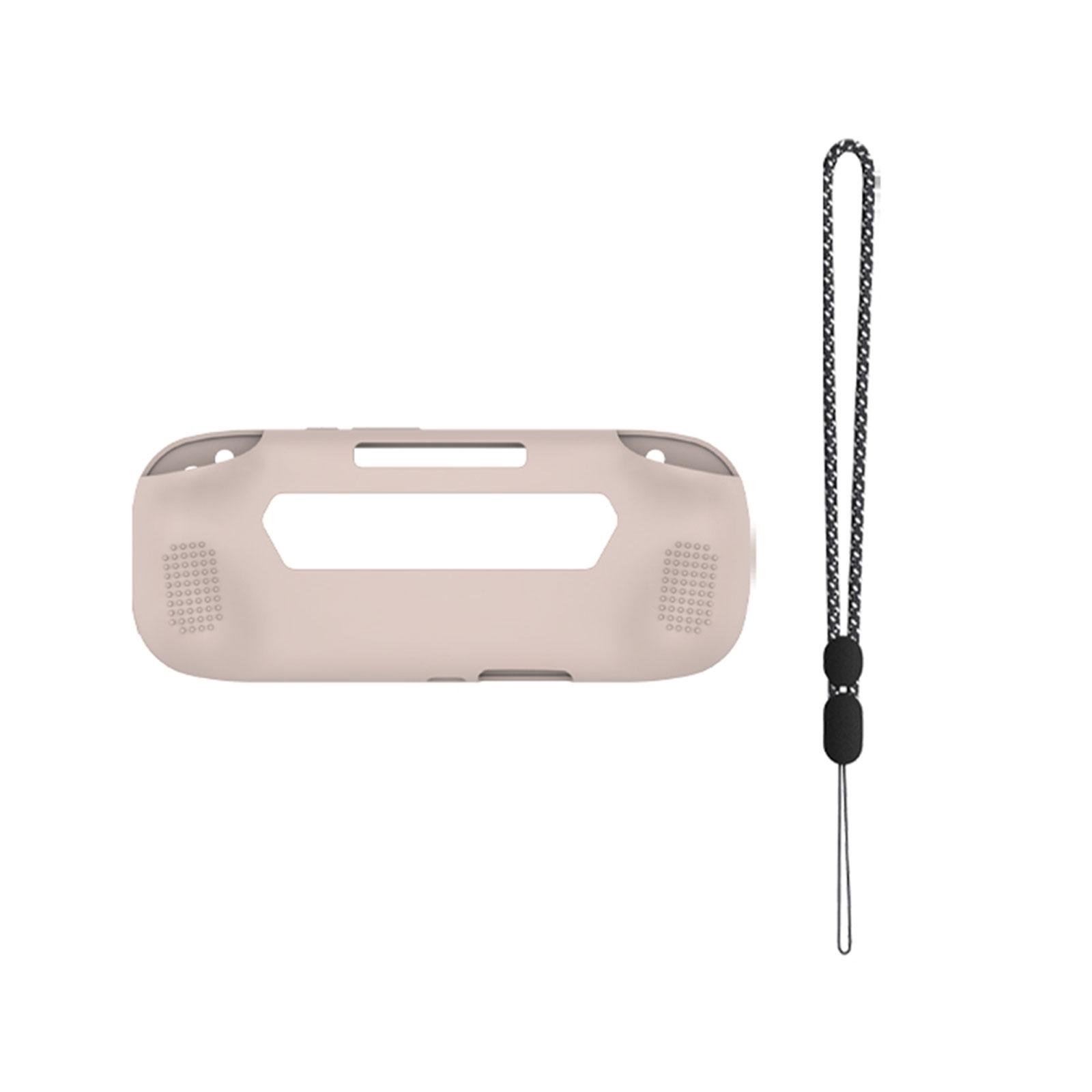 

Силиконовый защитный чехол для корпуса геймпада со шнурком для консоли Retroid Pocket 5, устойчивый к царапинам, защитный рукав бежевый