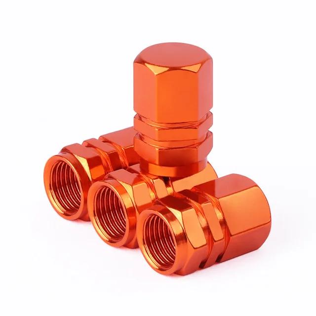 4Pcs Aluminum Car Tire Valve Caps Hex Alloy Tyre Valve Stem Covers Waterproof Dustproof Airtight for Auto Motorcycle Truck Bike Stem Caps1