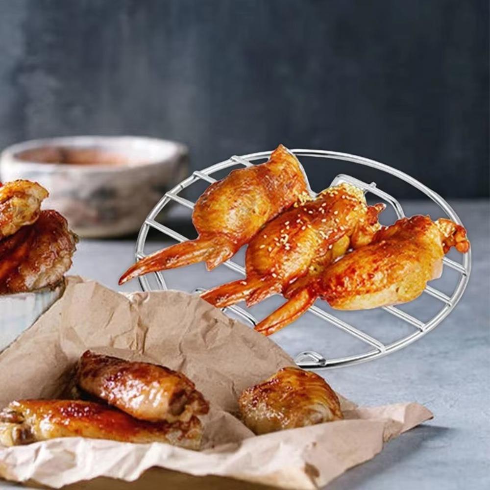 19cm Air Fryer Baking Rack Round Steamer Rack Durable Oven Grill Racks  for Cosori Gourmia Foodi