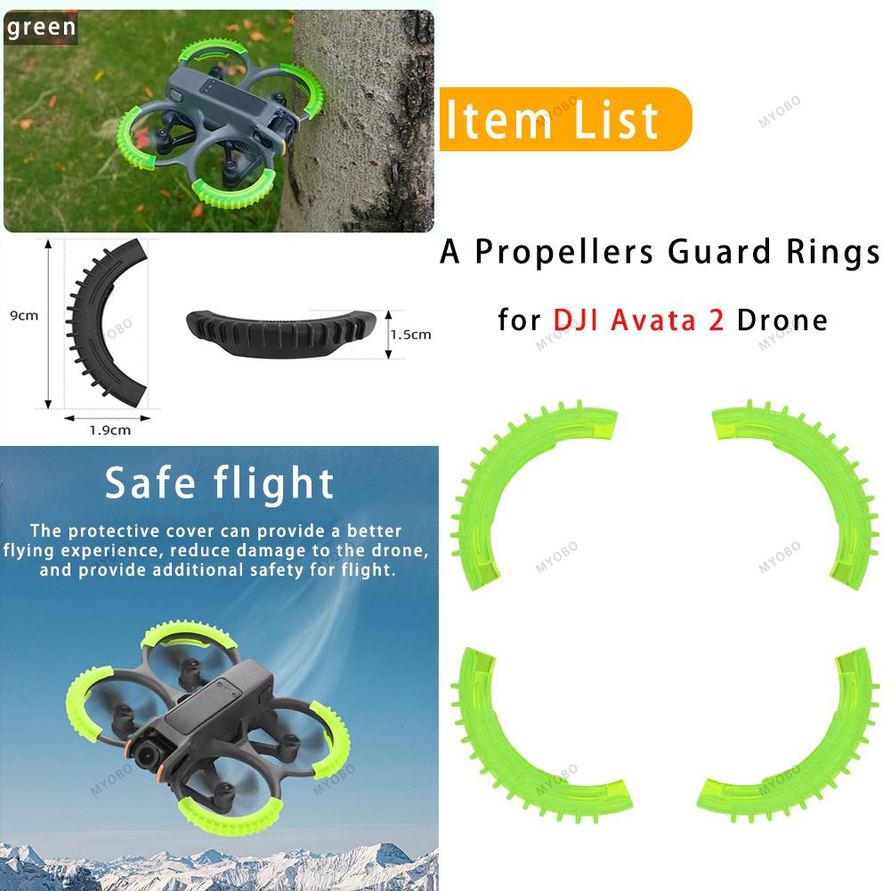 

Захисний бампер для дрона Dji Avata 2 Аксесуари Захист пропелерів Захист від зіткнень Захисні бампери пропелерів Силіконовий чохол