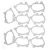 10pcs Turbo Outlet Elbow Gasket Kit with 5 Bolt Holes for T25 T28 GT25 GT28 Exhaust Manifold