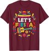 Lets Mexican Fiesta Party Colourful Guitar Fun Unisex T-Shirt