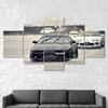 Toyota Supra MK3 Drift Cars Canvas 5 Piece Five Panel Print Modern Wall Art Poster Picture Home Decor Gift For Him For Her