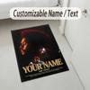 Personalized Crystal Velvet Carpet,The Weeknd Custom Printed Name, Plush Area Rug For Home Indoor Decor