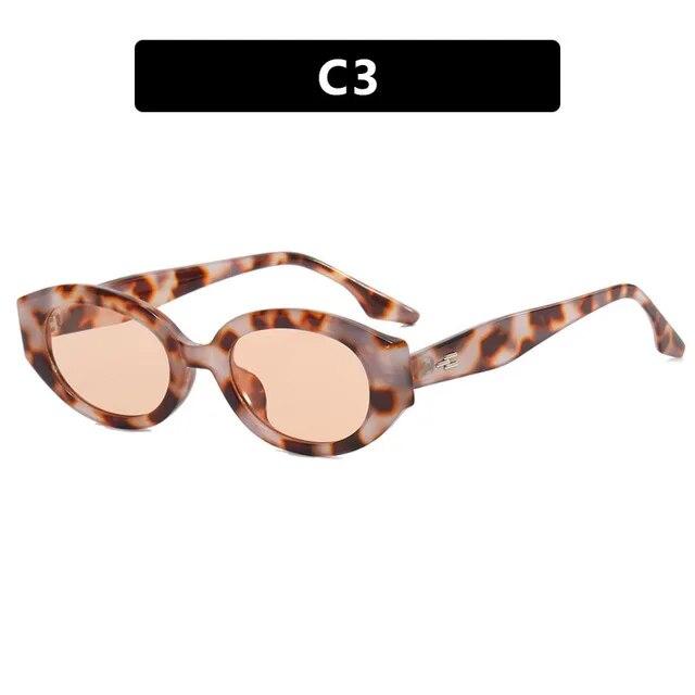 Summer Fashion Small Rectangle Frame Sunglasses for Women Vintage Retro Punk Square Sun Glasses Eyewear Shades UV400 Oculos