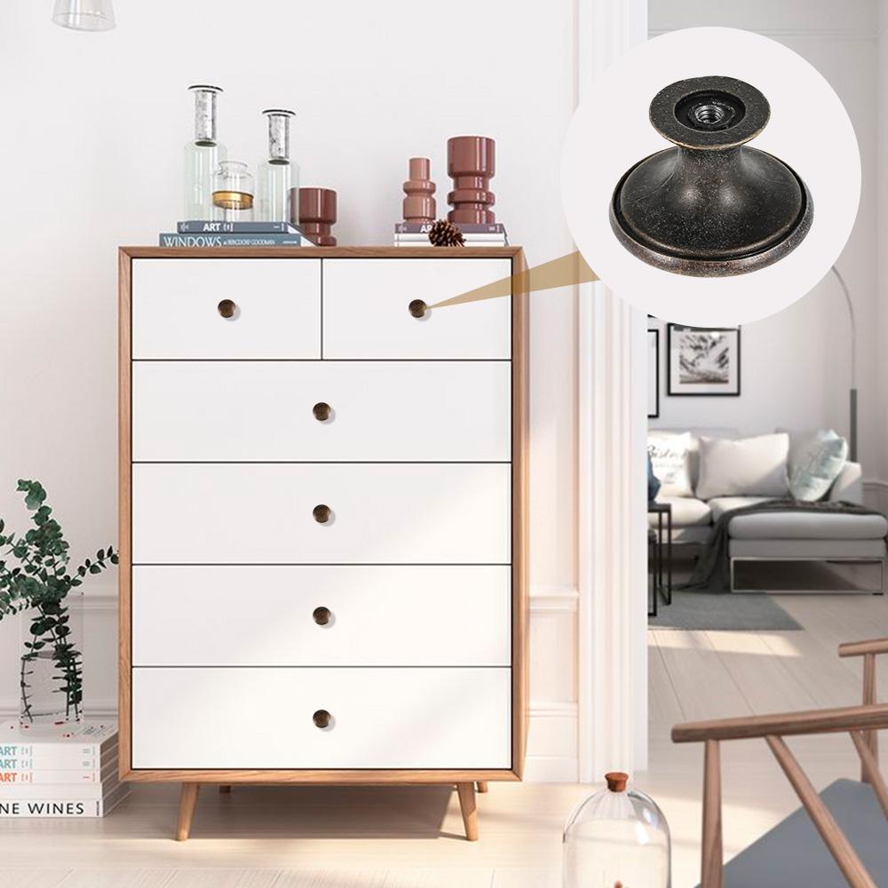 12pcs Vintage Knobs Cabinet Handles Zinc Alloy Drawer Hand Pulls Replacement Furniture Cupboard Closet Door Hardware DIY Knobs