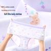 Girls' Antibacterial Cotton Period Briefs