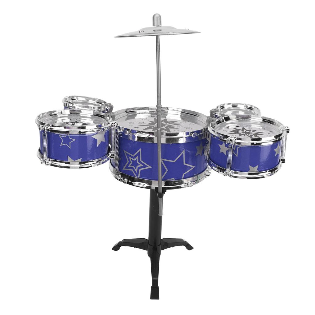 Kleinkind Jazz Schlagzeugset Hand-Auge-Koordination Hohe Sicherheit Robustes ABS Einfache Montage Kinder Schlagzeugset für