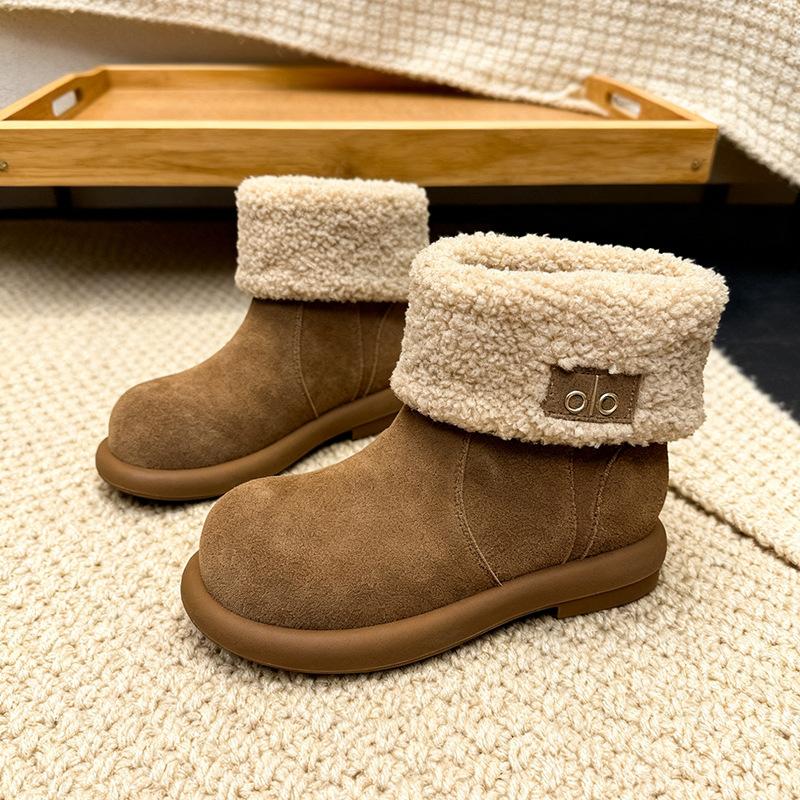 

Женские легкие увеличивающие рост толстая подошва зимние теплые меховые одинарные сноубутсы плюшевая подкладка нескользящие повседневные спортивные хлопковые ботинки 40 коричневый