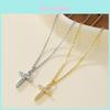 European Style Copper Zircon Cross Jewelry For Women Gift For Special Occasions