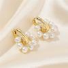 Bohemian Fashion Statement Tassel Pearl Circle Hoop Earrings For Women Girls Elegant Wedding Jewelry Gift