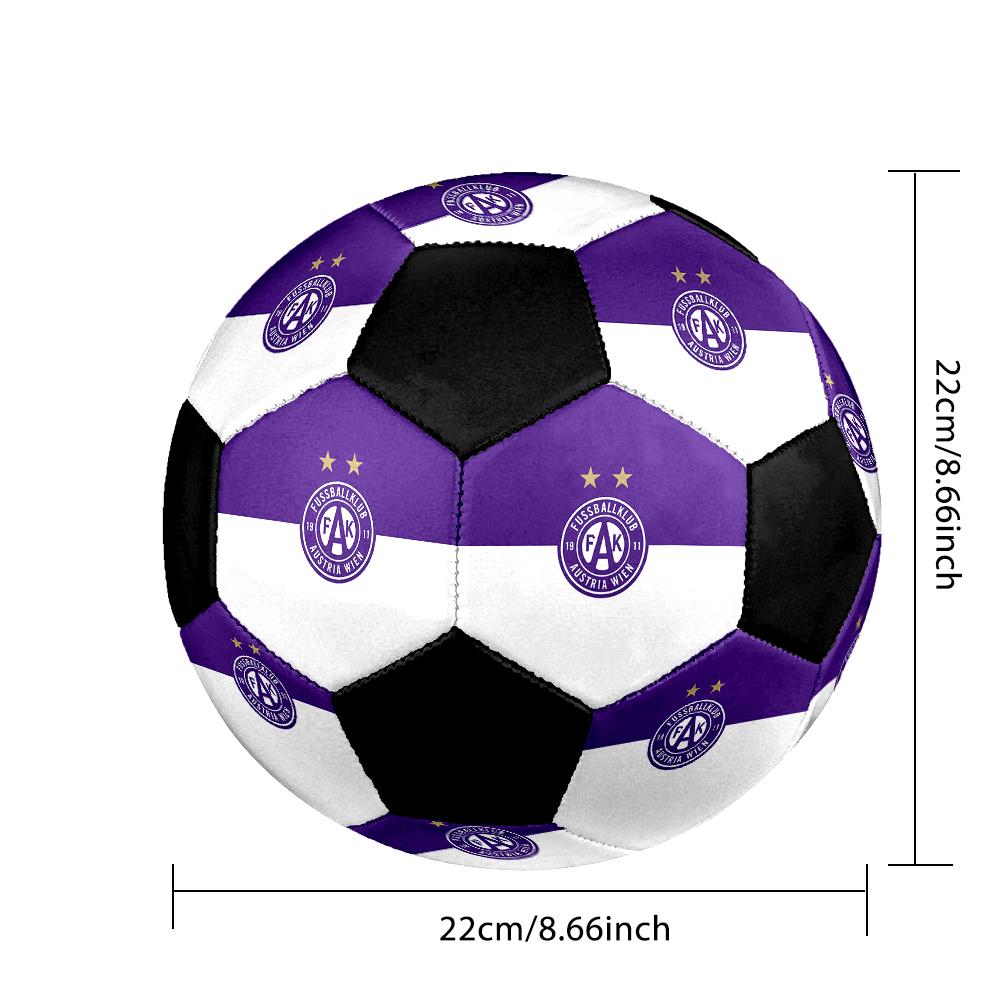 FK Austria Wien Soccer Ball Colorful All Ages Machine Stitched PVC Competition Ready Durable High-Bounce