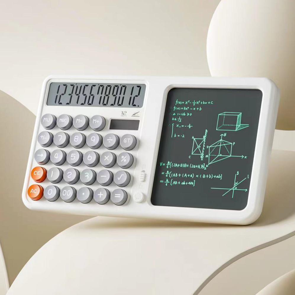 Voice-Activated Handwriting Tablet: Multifunction Desktop Calculator & Memo Pad with Large Screen