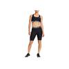 Under Armour Breathable Comfortable Butt-Lifting Skin-Friendly Letter Logo Printed Sports Shorts Women shorts Black 1384003-001