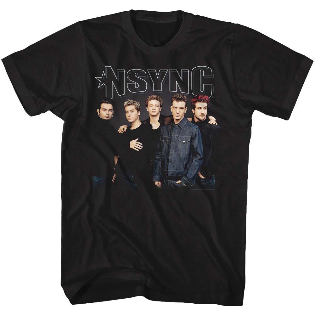 NSYNC Boy Band Group Photo Men T Shirt Dance Pop Music Merch L