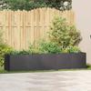 VidaXL Planter Black 200x40x40 Cm Cold-rolled Steel, Flower Pot, Plant Stand, Raised Bed, Support of 860682