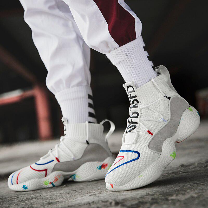 Laufschuhe für Herren Sneakers Camo Socken Sneakers Sportschuhe Damen Atmungsaktive Jogging-Sneaker Mesh Chaussure Homme