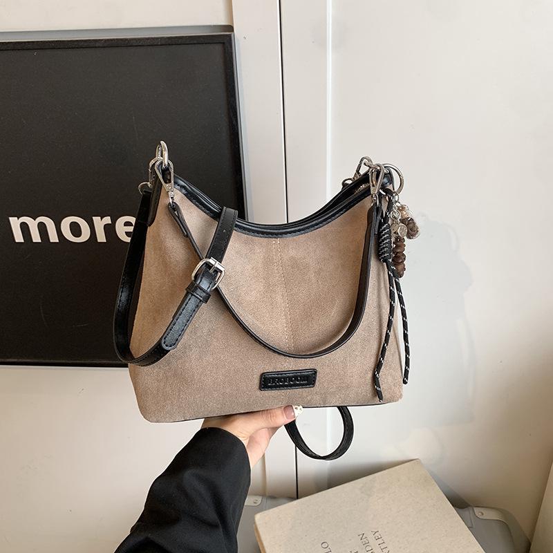 2025 Autumn Women's Leopard Print Large Capacity Crossbody & Shoulder Bucket Bag