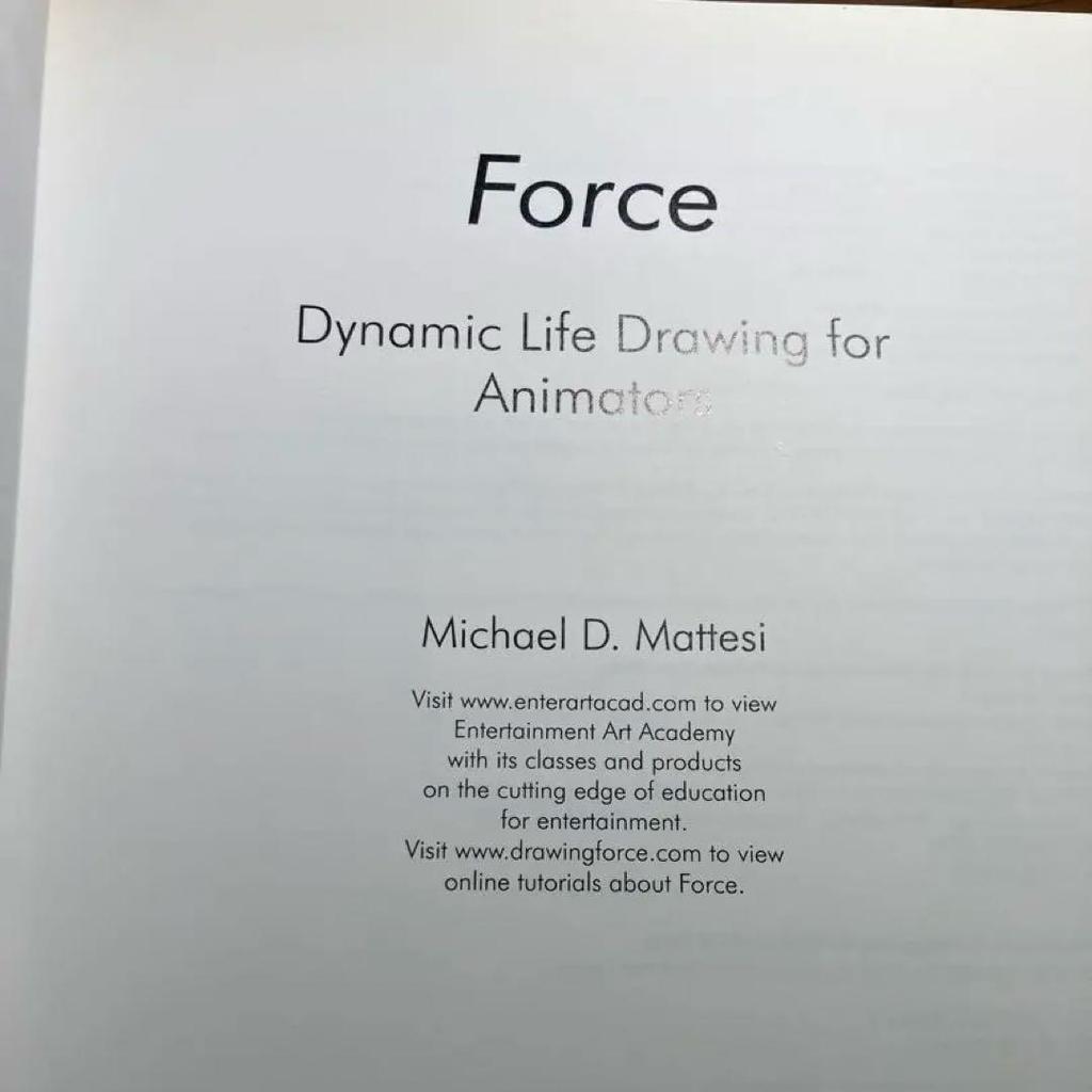 [USED] Force:Dynamic Life Drawing for Animators