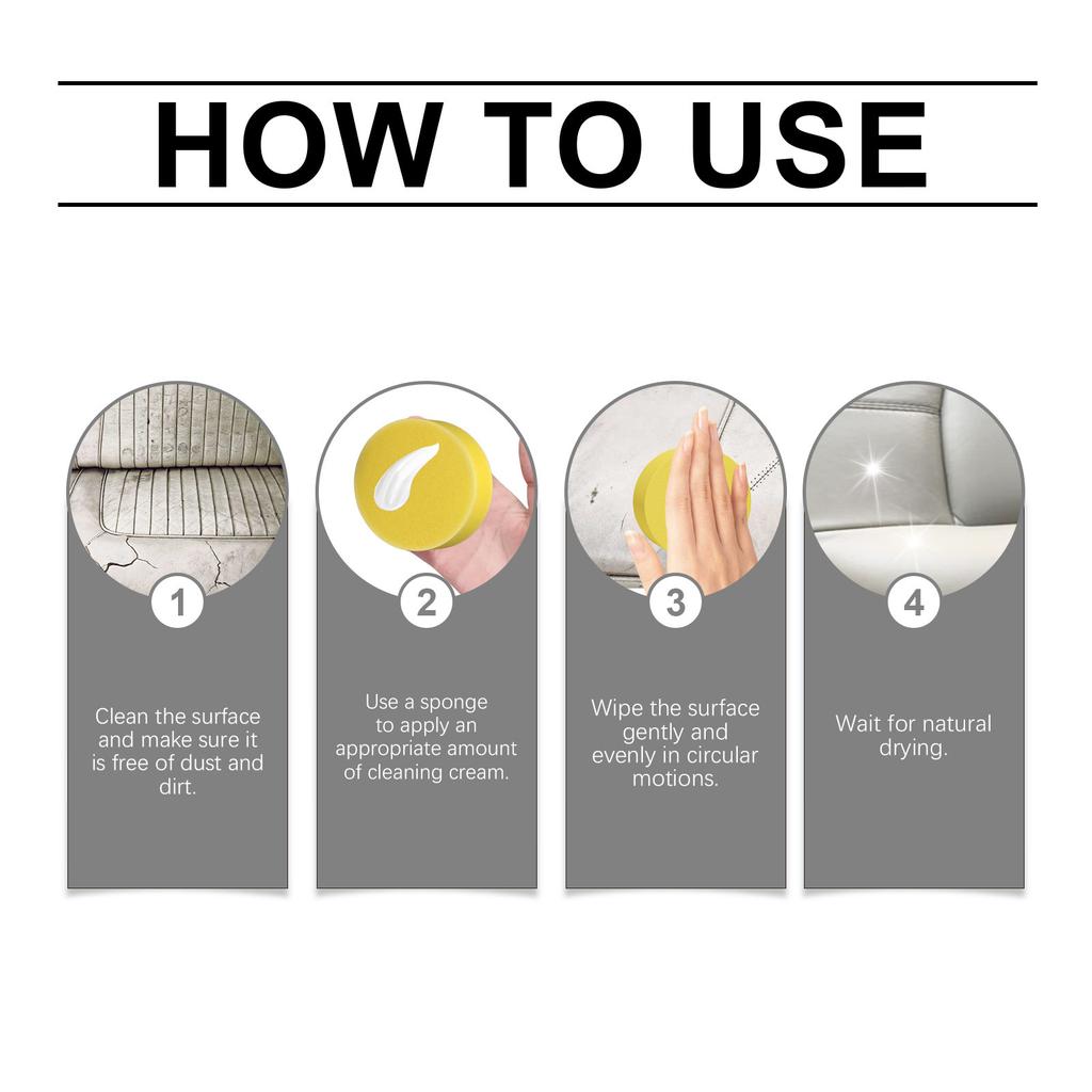 Car Leather Care Cream, Car Interior Seat Leather, Restoration And Care Cream