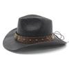 Hot Sale Hardshell Straw Western Panama Cowboy Hat Knight Hat Beach Visor Sun Hat