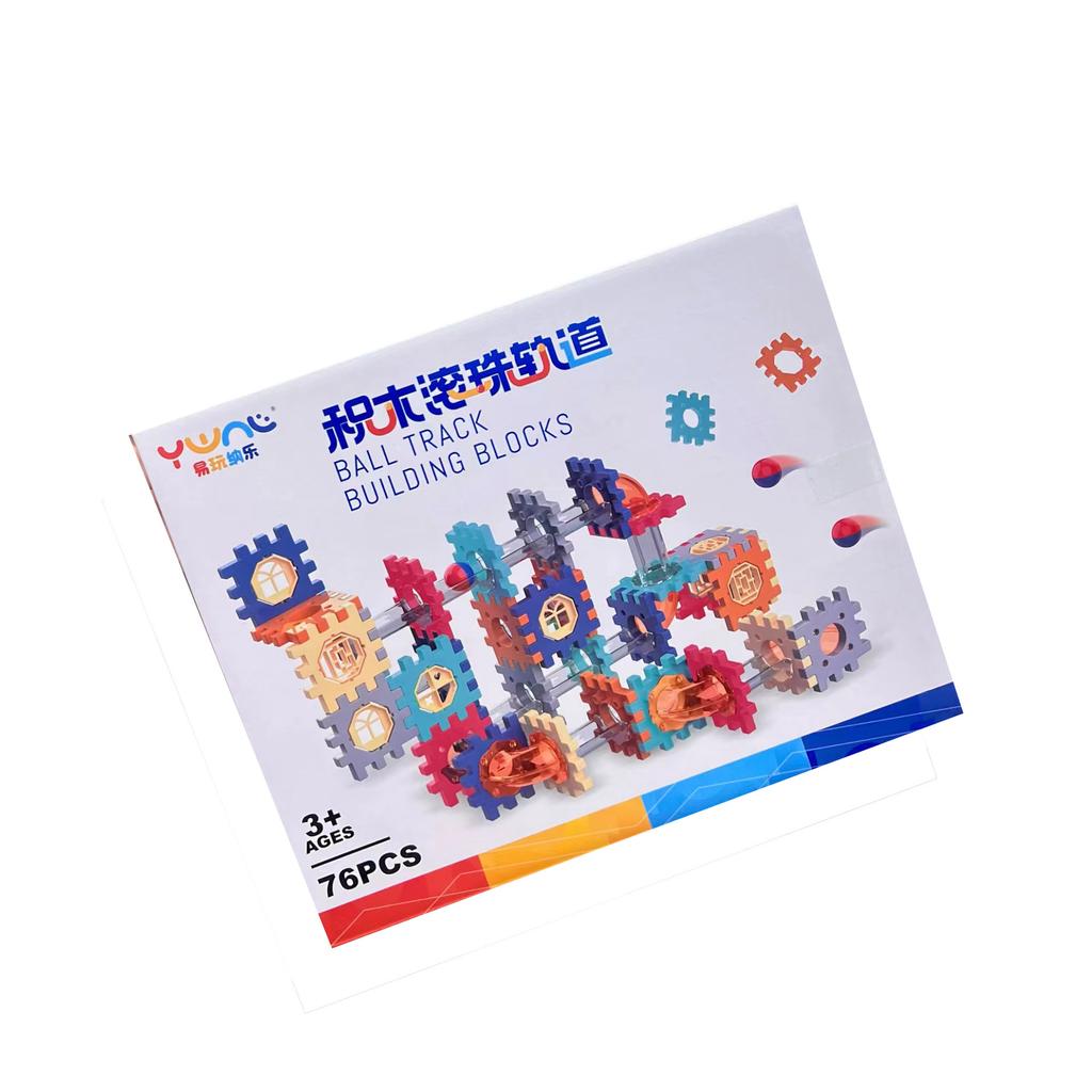 Video Game City Points Exchange Children'S Large Particles Assembled Ball Track Changeable Building Block Boy Toy Institution Gifts