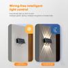 Solar Led Wall Light Solar Fence Sconce IP65 Water Proof for Patio Porch Garden Backyard Fence Decor 6 LEDs Warm Light 6-8 Hours