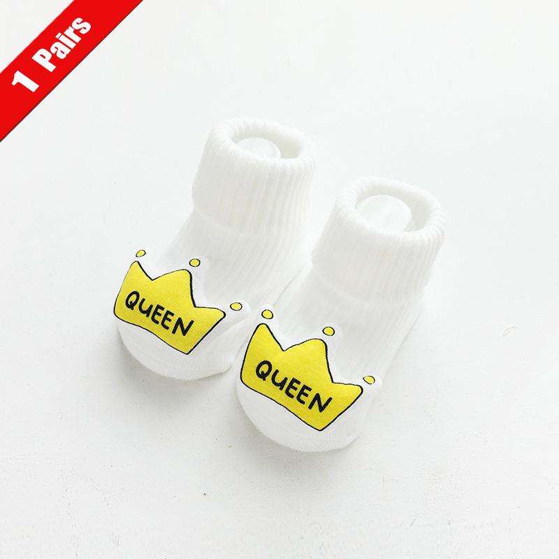 1/5Pairs Newborn Cotton Socks Anti Slip Baby Boy Socks Cartoon Infant Floor Socks For Girls Spring Autumn Baby Accessories 0-2Y