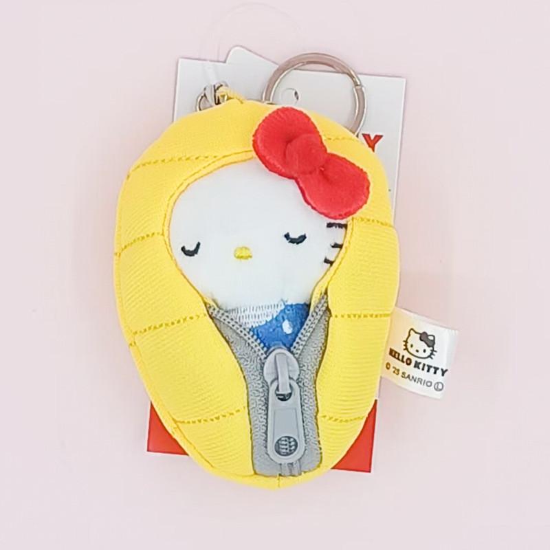 Kt Cartoon Cat Plush Keychain With Soft Short Pile For Bags And Gifts