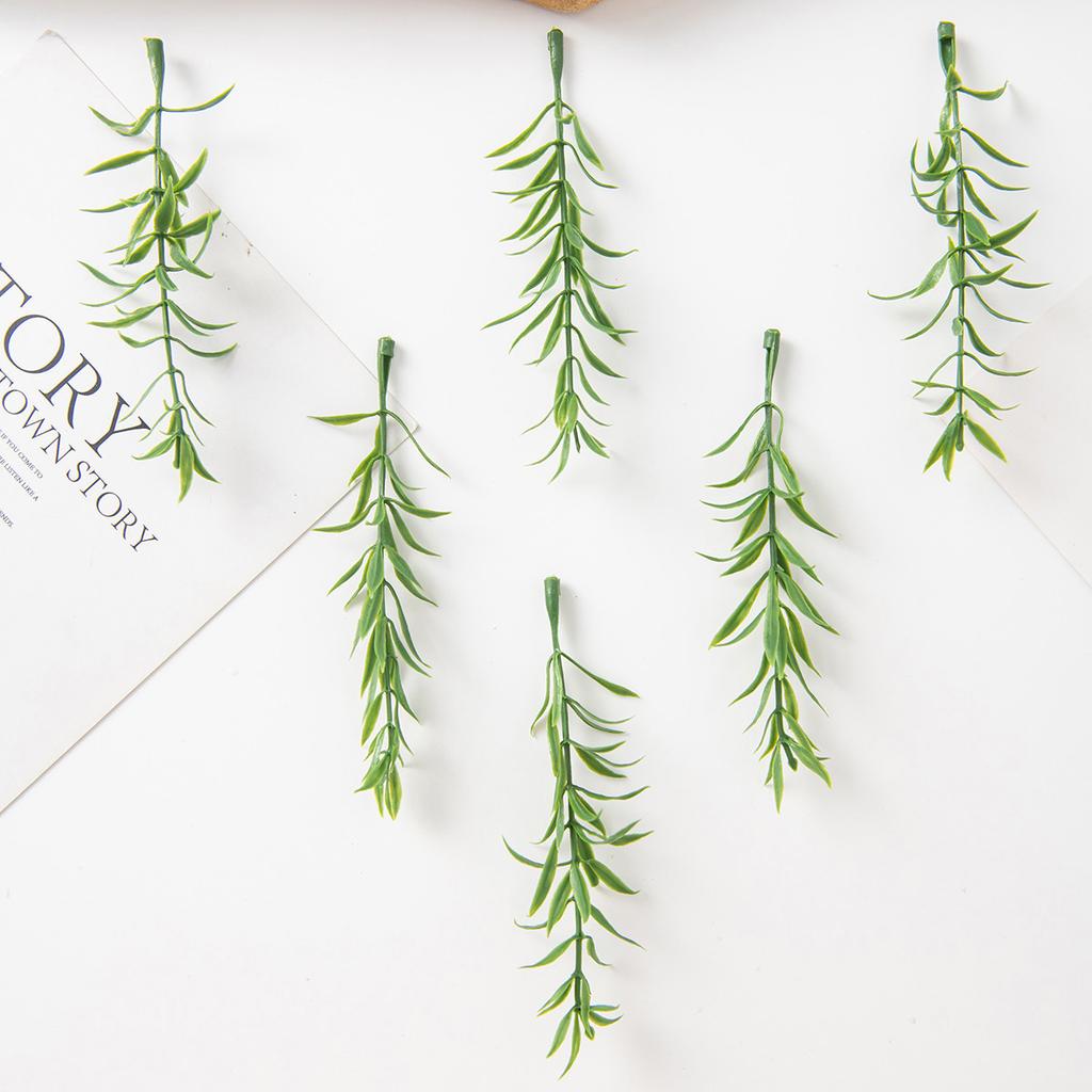 Artificial Plants Leaves Hot Sales High Quality Festival Party Home Wedding Wreath Wall Garden Decoration Cheap Diy Gift Holiday