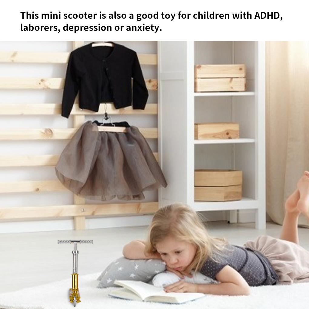 Mini Sparkesykkel Leke Plast 2 Hjul Sparkesykkel Pedagogisk Mini Skateboard Leke,