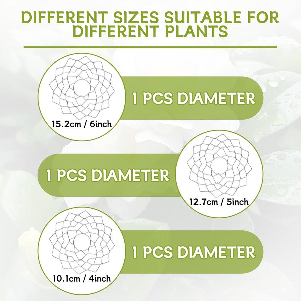 3 Size Flower Frog Grid Bouquet Stem Holder for Vase Artificial Flowers Arrangement,Flower Arranging Floral Frogs Kenzan Lid with Clips for Ikebana