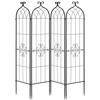 Garden Trellis, 152 X 40.5 Cm Rose Trellis, 4 Packs Garden Flower Rose Trellises with Powder-Coated Finish & Convenient Locking Design, Plant Support