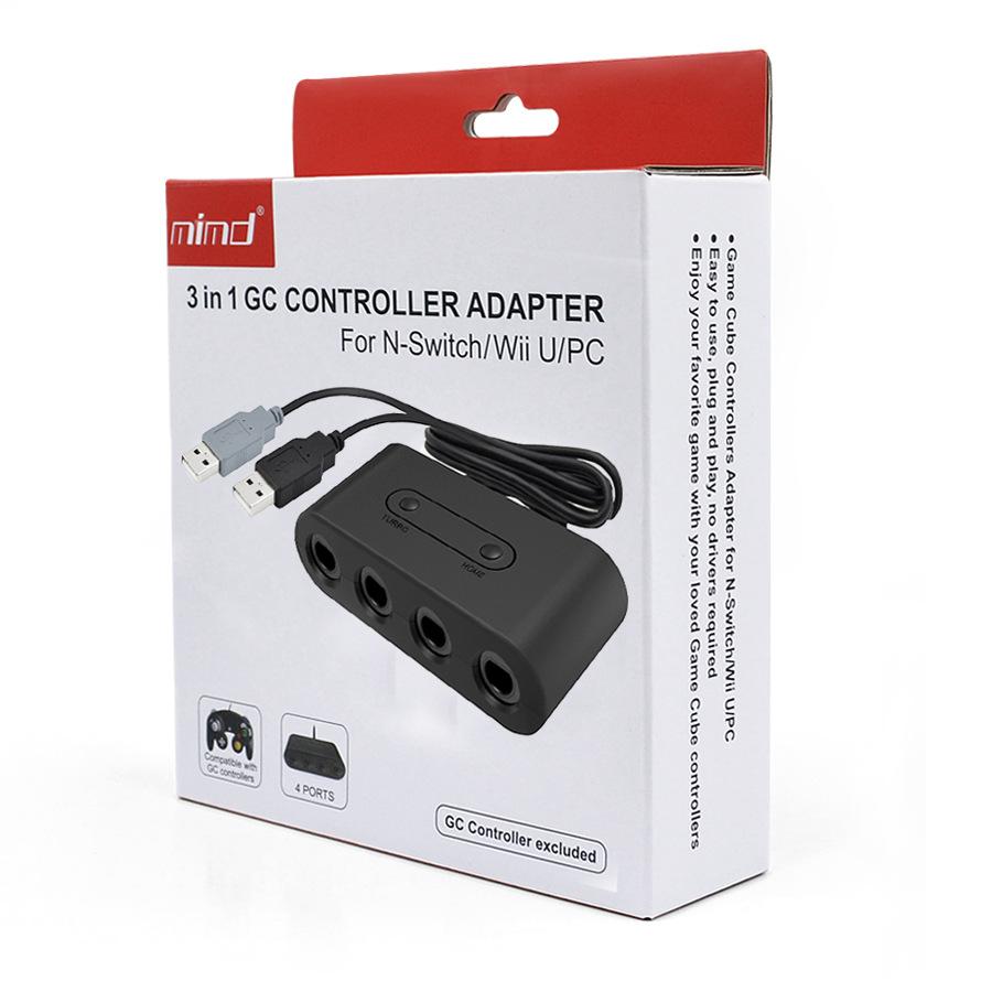 GC To WIIU / PC / Switch 3 In 1 Converter NGC Conversion Box Serial Send Plug and Play Without Driver