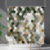 Shower Curtain Waterproof And Mildew-Proof Line Lattice Bathroom Striped Bathroom Curtain Shower Curtain Partition Curtain Free Of Punching