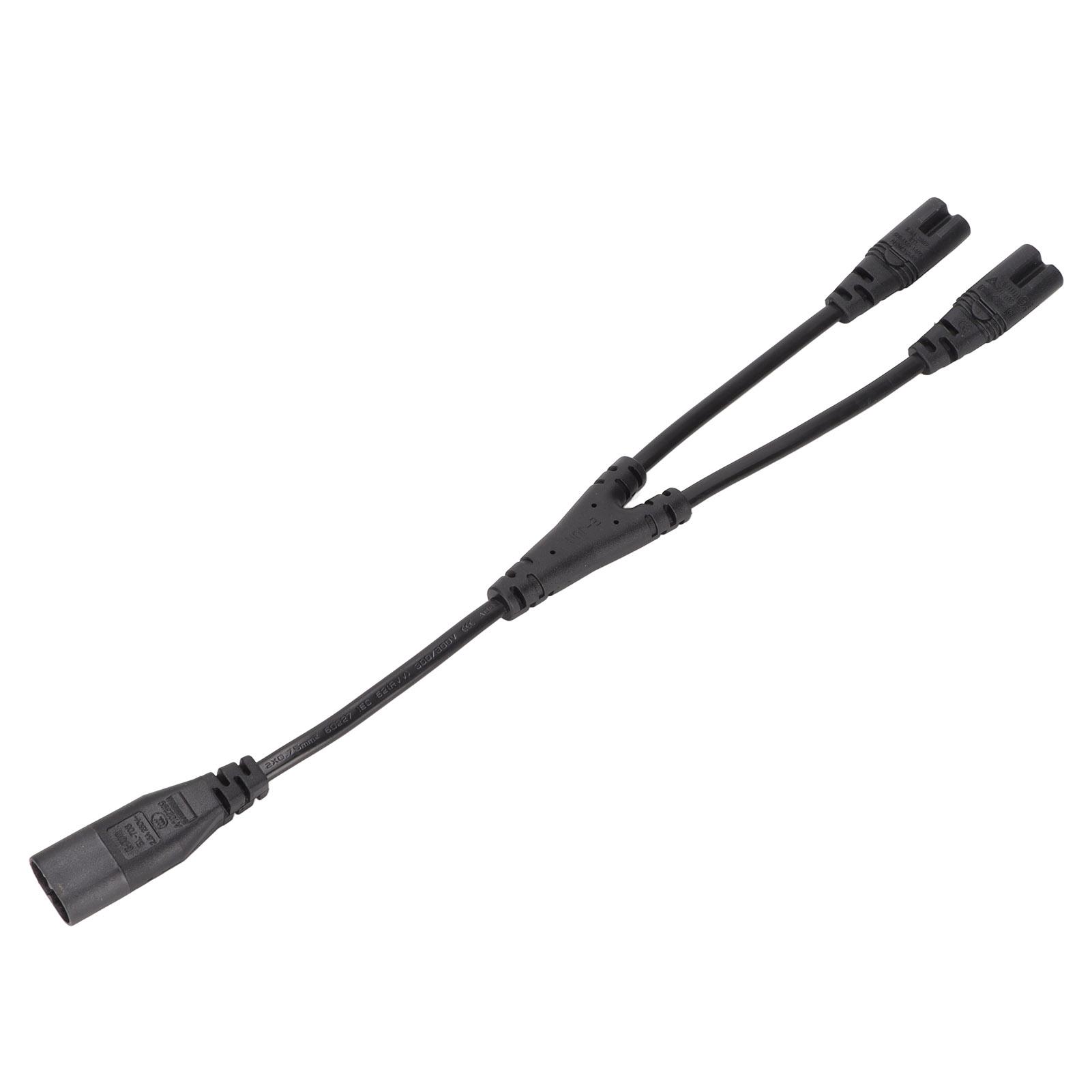 

Кабель питания IEC320 C8 - Dual IEC320 C7 Y-образный, разделенный на два гнезда, 1 в 2 выхода, кабель питания переменного тока