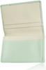 LICHOU Women's Leather Business Card Case [A Japanese Brand for Working Moms] Genuine Leather Large Capacity 50-Card Holder (7. Mint Green X Greige)