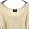 Unused STUSSY Wool Blend Long Sleeve Lace Up Knit M White System Sweater Women Used