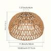 Weaving Design Woven Lampshade Hanging Light Fixture Vintage Lampshade Vintage Style Cane Inspired Light Fixture Home Decoration