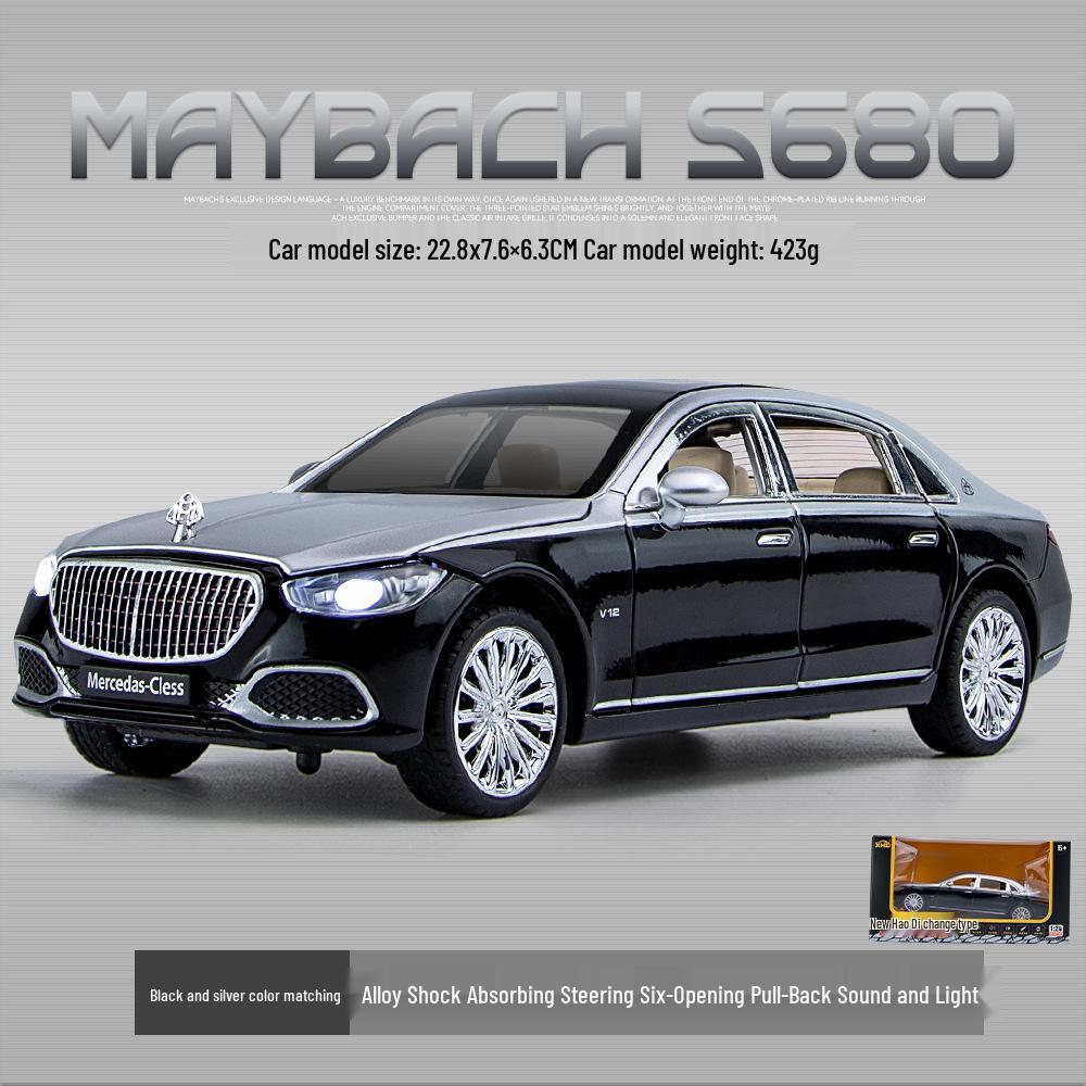 

Haodi C2409 1/24 Модель игрушечной машины Maybach 680 со звуком и светом чёрный