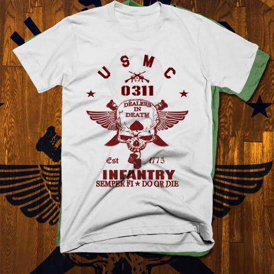 infantry grunt military combat veteran warrior cotton Tee size S to 3XL 2XL