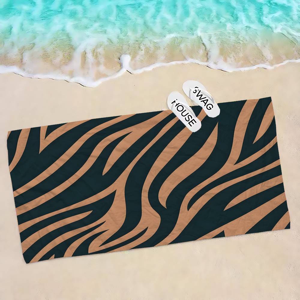 Black White Color Print Zebra Beach Towel Colorful Bath Towels for Girl Microfiber Quick Dry Sand Beach Yoga Spa Gym Pool