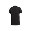 Adidas Originals Striped Logo Micro Label Round Neck Casual Short Sleeve T-Shirt Men Tops Black GK1963