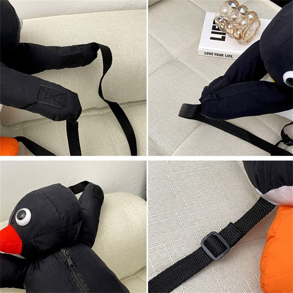Plush Backpack Cartoon Penguin Plush Toy Penguin Plush Bag Shoulder Bag Penguin Plush Backpack