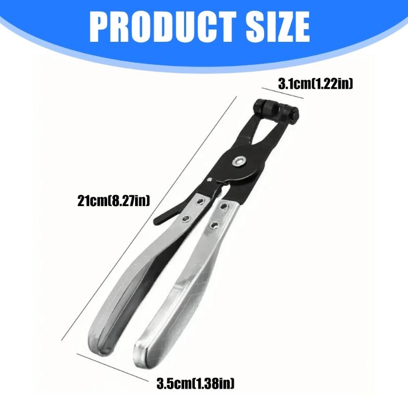 Hose Pipe Clamp Clip Pliers Automobile Water Coolant Hose Clips Rotation Jaw Locking Hose Plier Tool for Car Fuels Oil